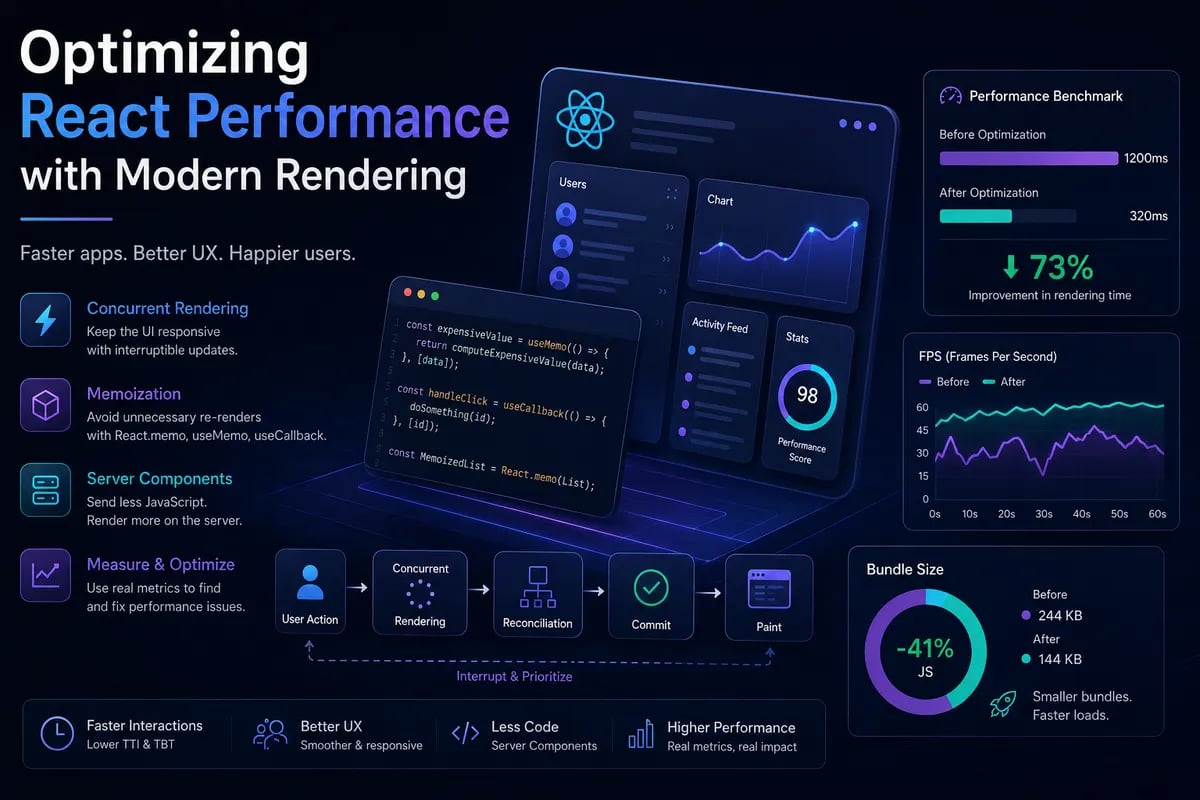 Featured image for blog post: Optimizing React Performance with Modern Rendering