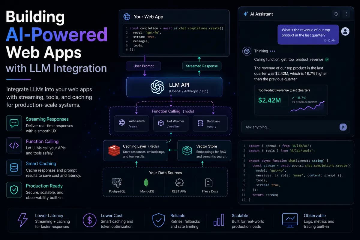 Featured image for blog post: Building AI-Powered Web Apps with LLM Integration